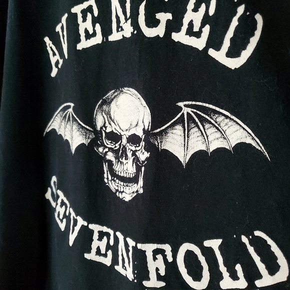 Avenged Sevenfold A7X 2005 Black Graphic T-Shirt Death Bat Band Merch (Medium) - Picture 4 of 9
